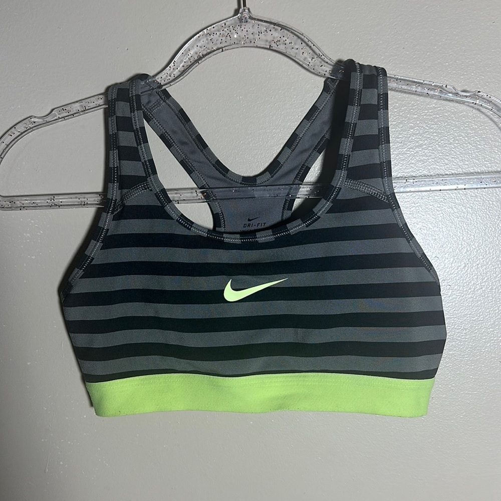 Nike Dri Fit Striped Sports Bra | Small‎